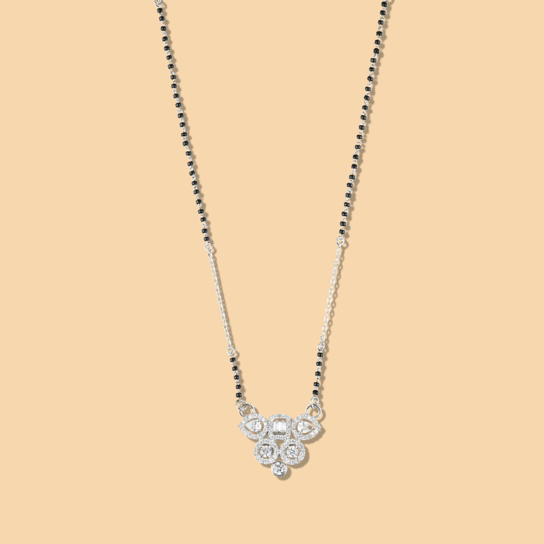 Silver Circles of Forever Mangalsutra