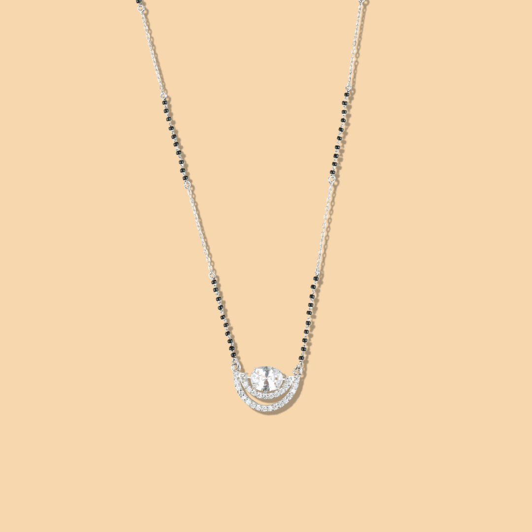 Silver Love & Light Mangalsutra