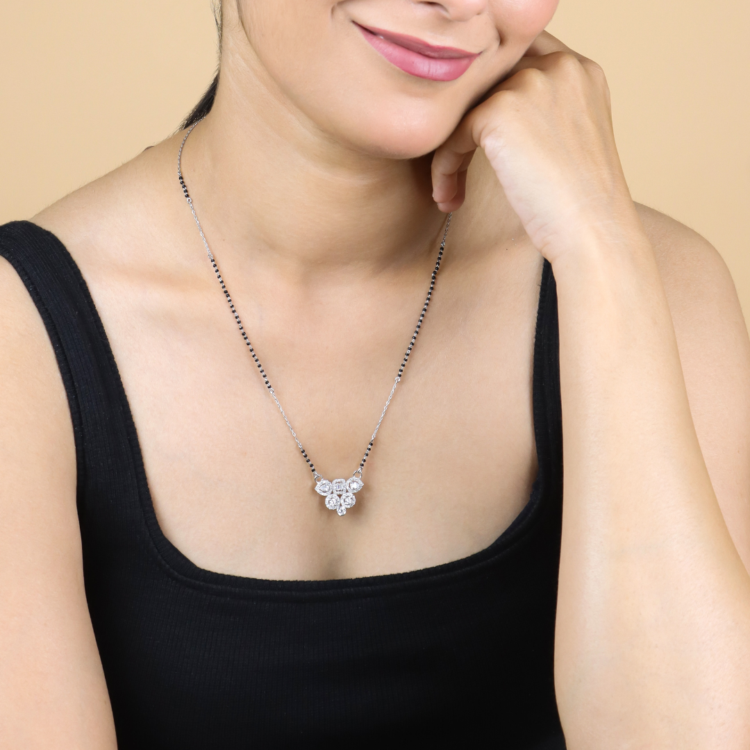 Silver Circles of Forever Mangalsutra