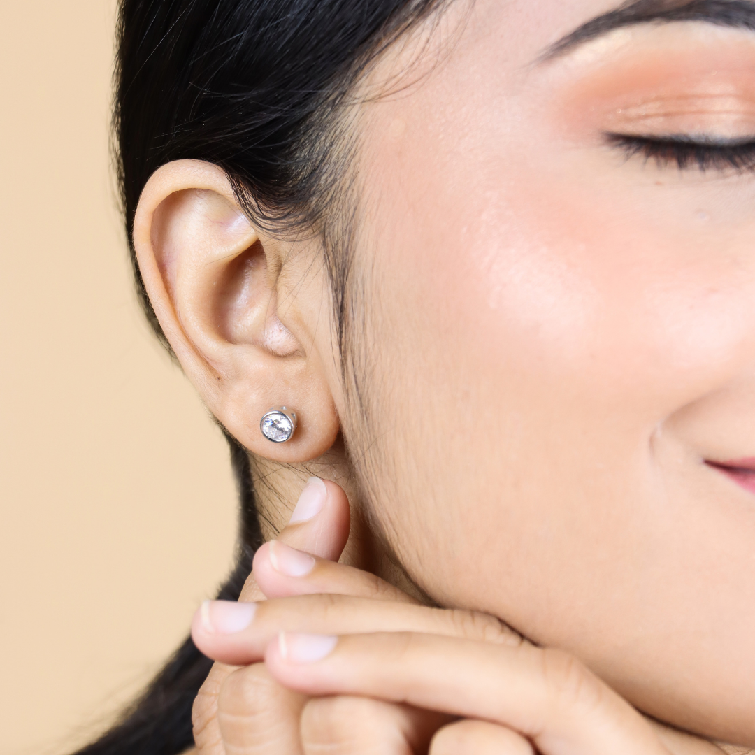 Silver Orbit Studs