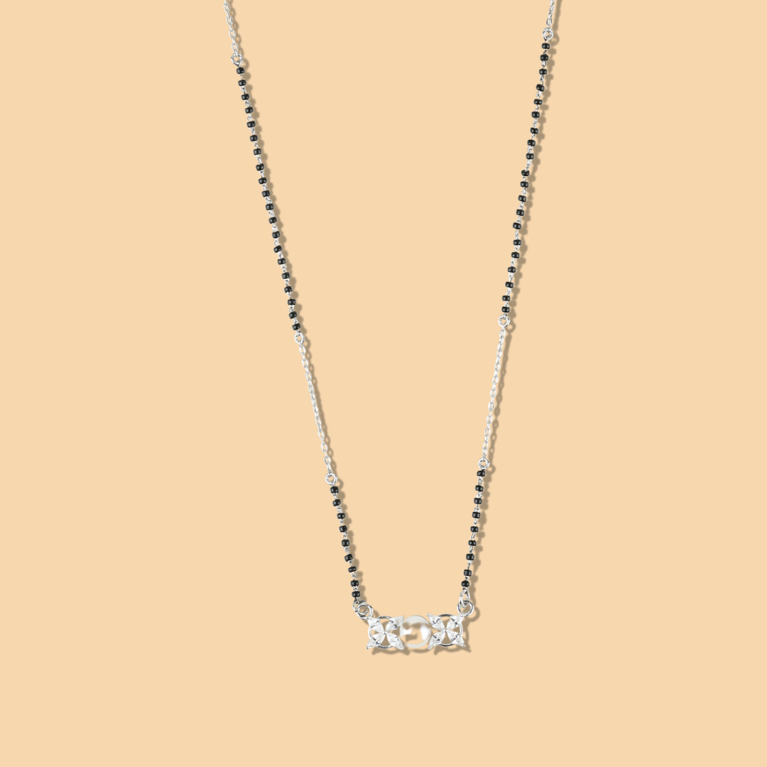 Silver Frame of Commitment Mangalsutra