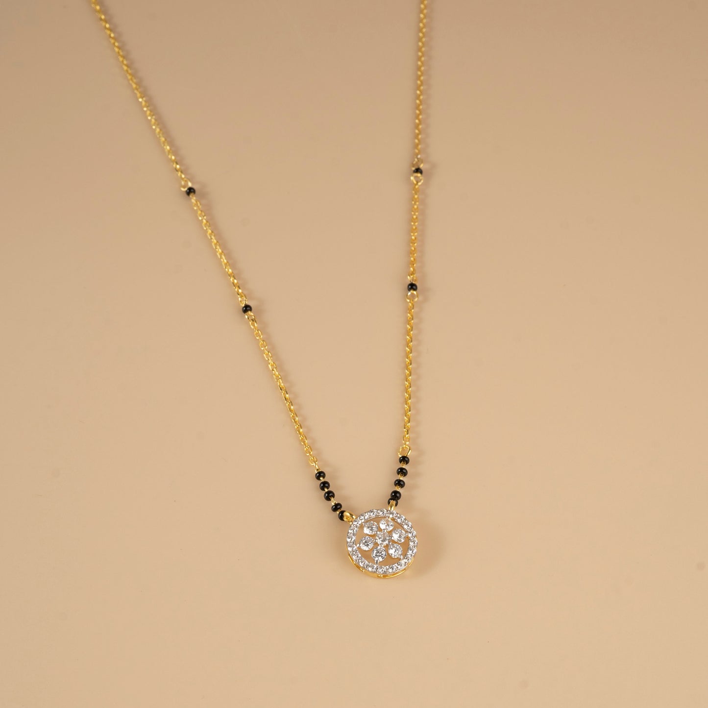 Circle of Dreams with a Floral Touch of Eternity Mangalsutra