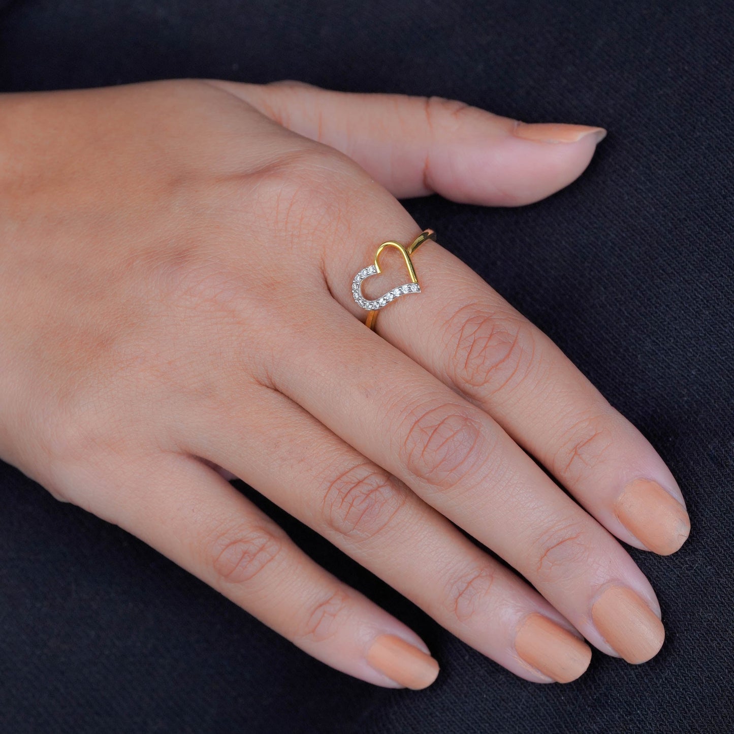 Everlasting Heart Half-Glow Ring