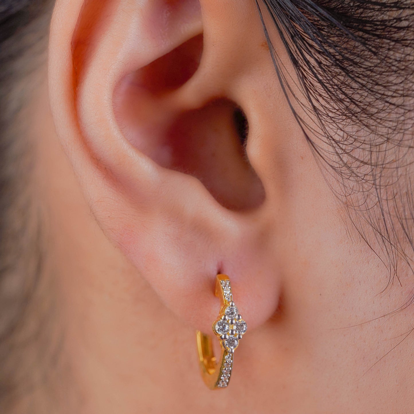 Silver Bali with Quad Spark Gems
