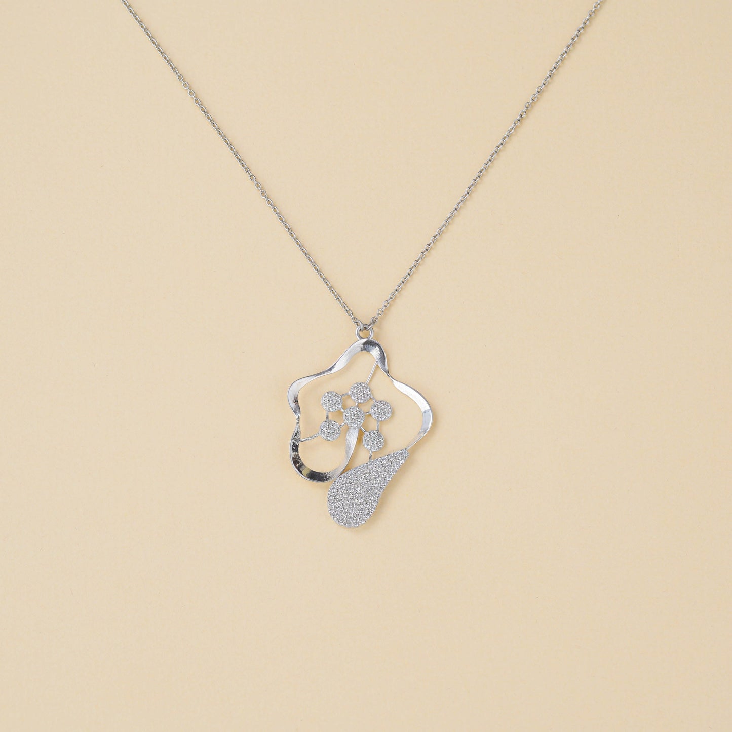 Crystal Blossom Eternity Necklace