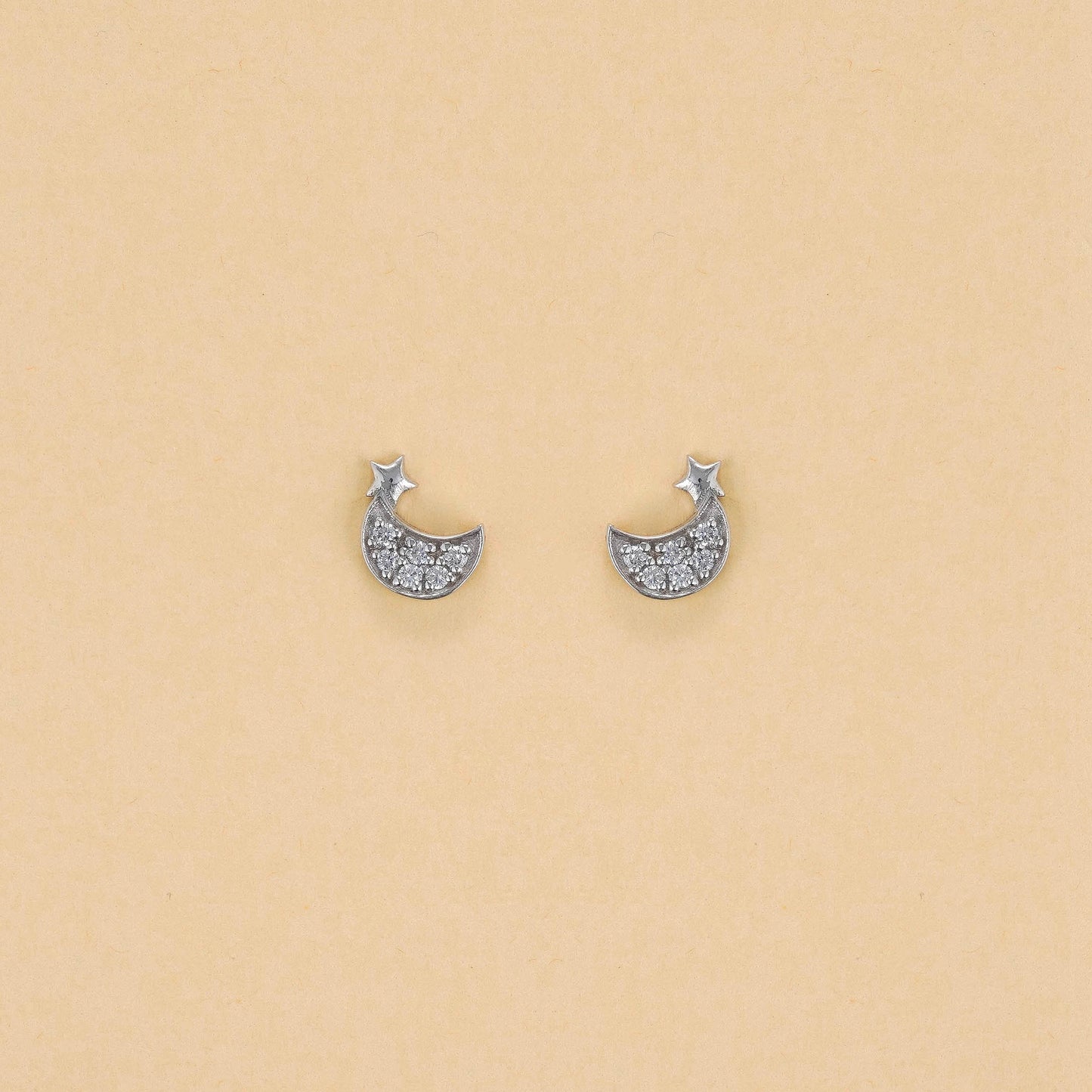 Star-Kissed Moon Studded Earrings