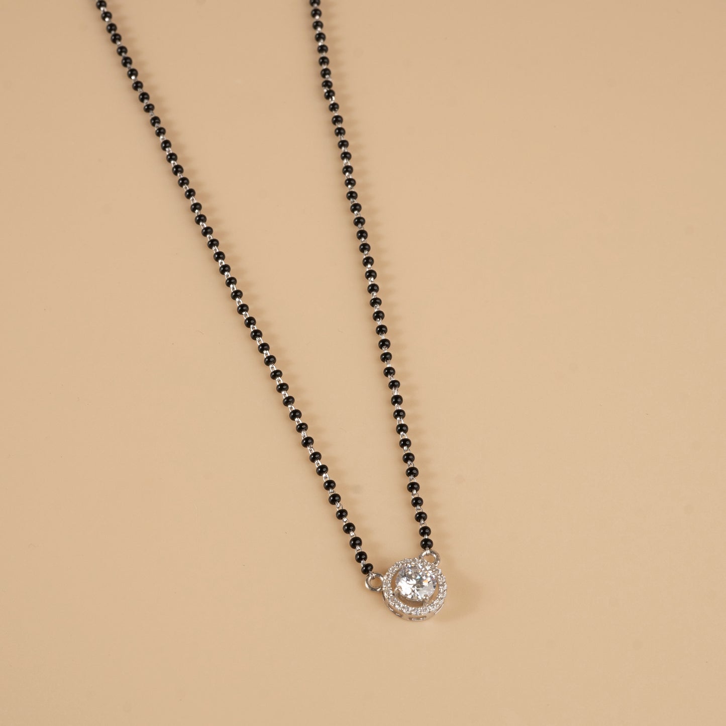 Orbit of Love Mangalsutra: Encircled in Silver Glow
