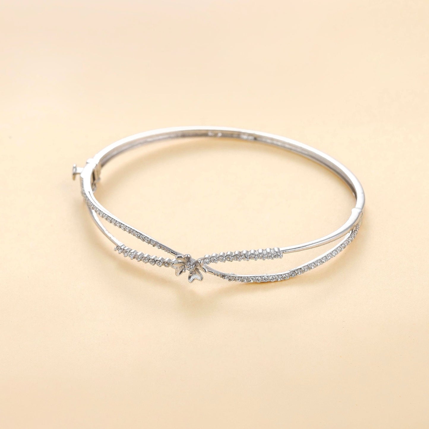 Petal Bloom Openable Silver Bracelet