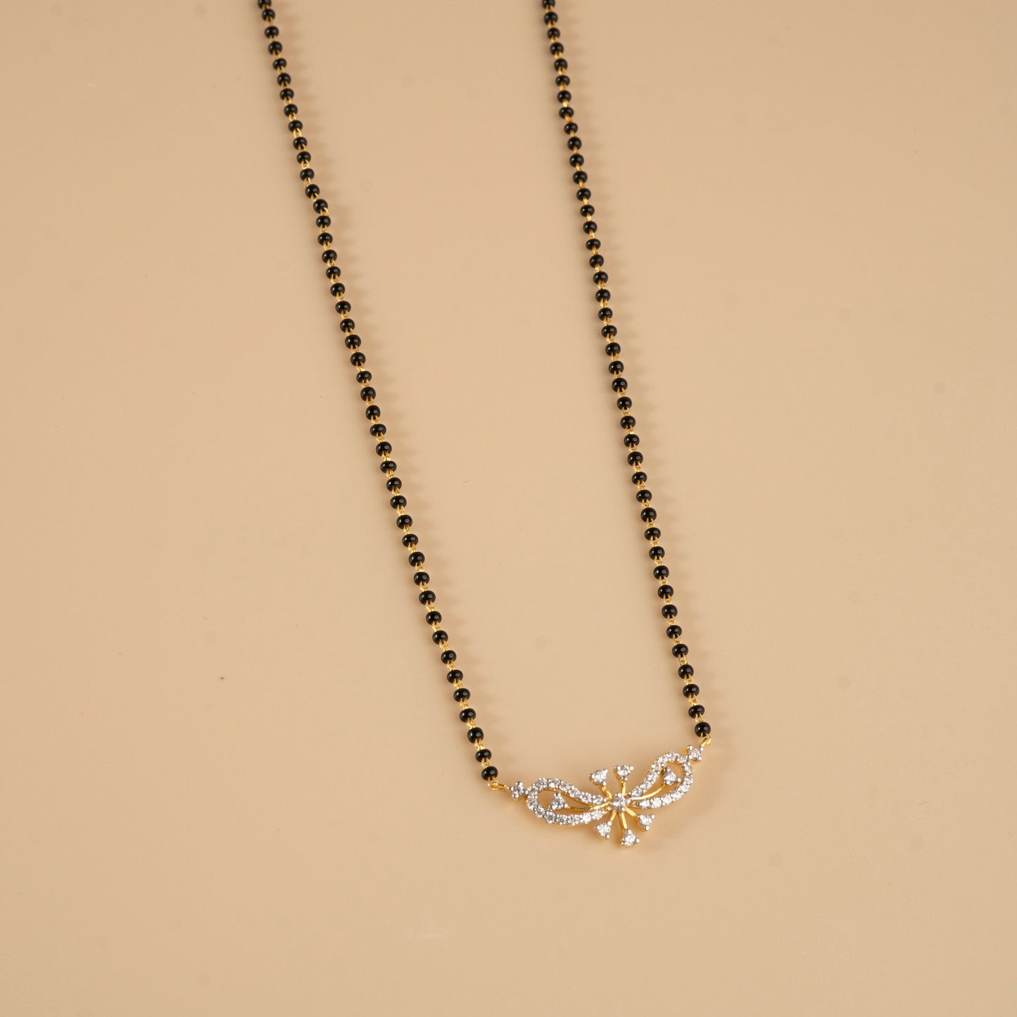 Silver Heartstrings Mangalsutra