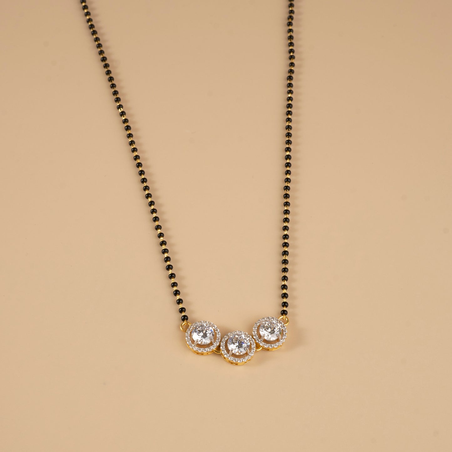 Tri-Circle Bond Mangalsutra: A Silver Promise