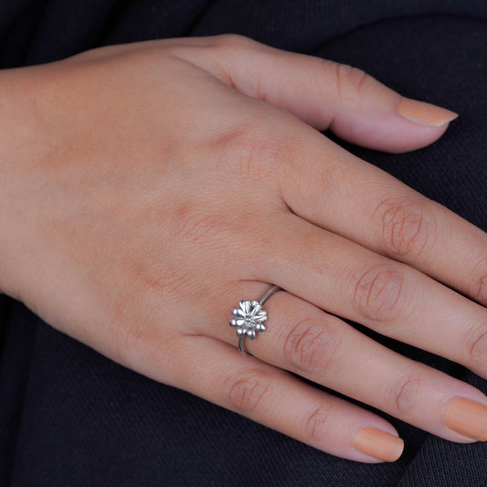 Soft Glow Blossom Ring