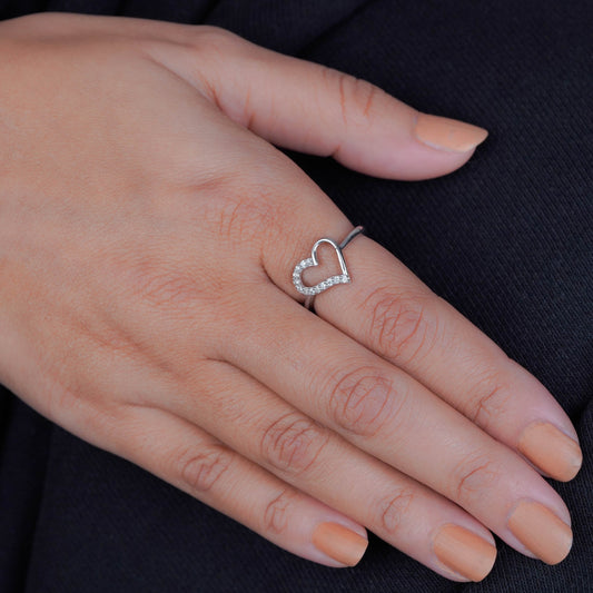 Everlasting Heart Half-Glow Ring