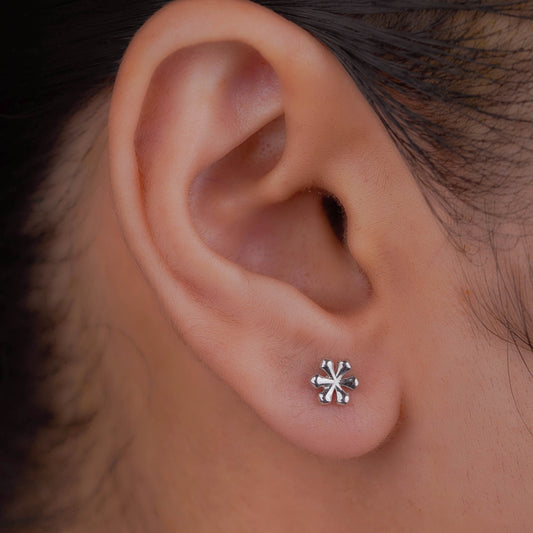 Five-Point Arrow Silver Studs