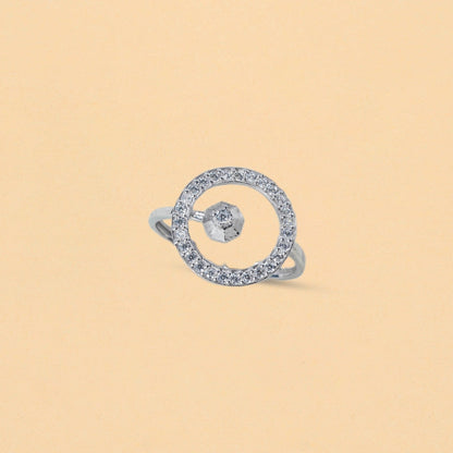 Shining Crystal Orbit Ring