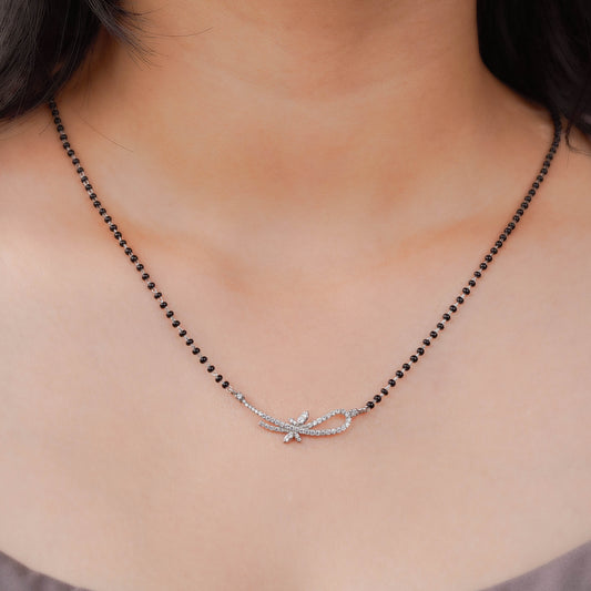 Forever Entwined Silver Mangalsutra